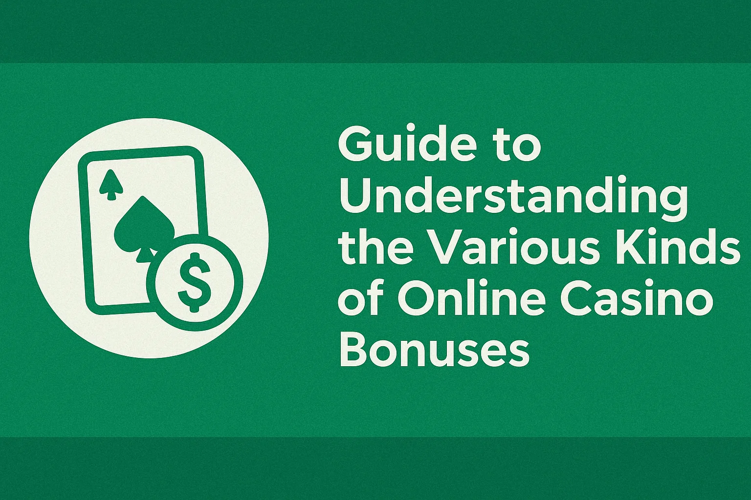 Guide to Understanding the Various Kinds of Online Casino Bonuses
